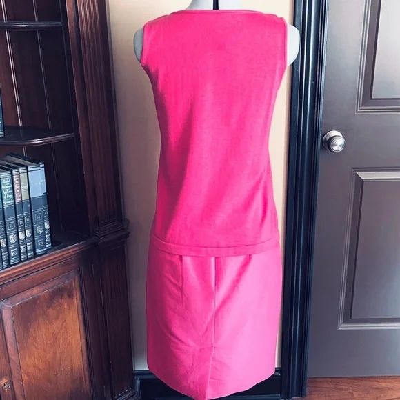 NWT Talbots Pink SP Top with Sparkling Neckline - Picture 2 of 6